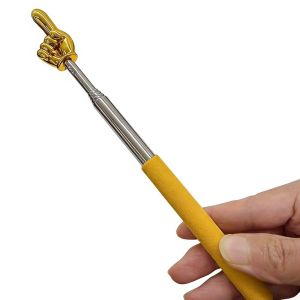 BCOO6 Non-Slip Handle Retractable Reading Stick Finger Design Extendable Teaching Stick Lightweight Pointing Rod Teacher Classroom Tool