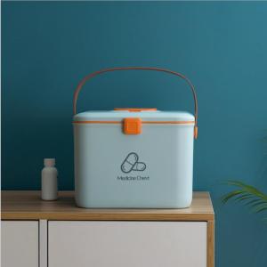 Vision First Aid Kitกล่องยากล่องเก็บของภาชนะพลาสติกชุดฉุกเฉินแบบพกพาขนาดใหญ่ความจุยาหน้าอกติดผนังFirst-Aidกรณี