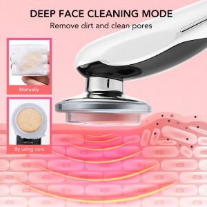 Agdoad 7 in 1 Facial Massager RF EMS Microcurrent Skin Rejuvenation Face Lift Devices Facial Massager Hot Cool Light Therapy Anti Aging Wrinkle Beauty Apparatus