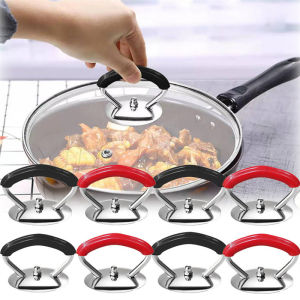 Universal Stainless Steel Pot Lid Handle Silicone Anti-Scald Pan Cover Hand Grips Steamer