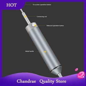 [Chandrae] 1ชิ้นปั๊มอลูมิเนียมอัลลอยด์อันทรงพลังหัวแร้งดูดตะกั่วบัดกรี