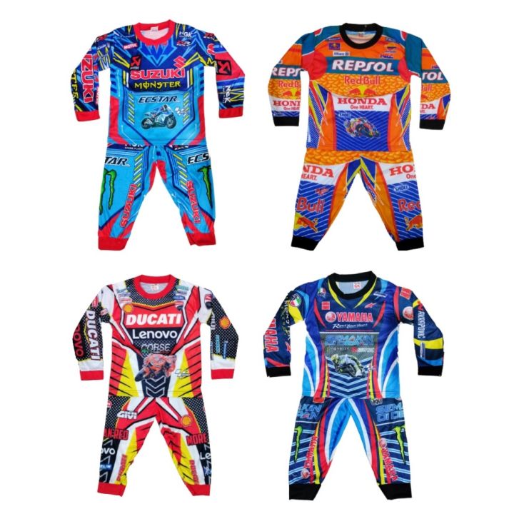 baju moto gp anak usia 1-13 tahun baju balapa anak terbaru cod