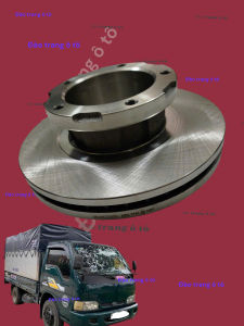 Đĩa thắng phanh lắp cho xe ô tô k3000 k250 thắng phanh xe kia 14 tấn 125 tấn 25 tấn