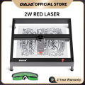 DAJA D4 2W Laser Engraving Machine for Metal Stainless Steel Desktop Red Laser Engraver for Leather Plastic Acrylic. 