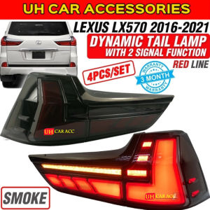 930 LEXUS LX570 2016 - 2021 DYNAMIC TAIL LAMP WITH 2 SIGNAL FUNCTION ( RED LINE )