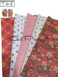 ( 5 Lembar 5 Motif ) IMLEK SANWA MIX - KERTAS KADO CHINESE NEW YEAR SANSAN WAWA GIFT WRAPPING PAPER