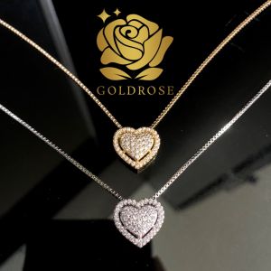 Kalung Titanium LOVE lapis emas 18k ANTI KARAT liontin cinta hati hadiah wanita kado pacar valentine