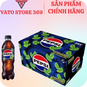 Nước ngọt có ga PEPSI không calo vị chanh chai 390ml