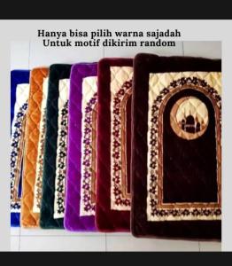 cod Sajadah Turki Bahan Tebal Busa Pemium Lembut & Nyaman Fashion Muslim Sejadah Embos Quilting Ukuran Jumbo 110x70 cm