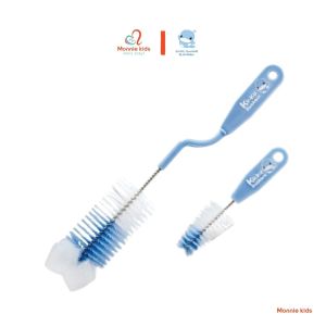 Cọ bình sữa cho bé Kuku KU5301 chất liệu nhựa cọ rửa bình sữa và núm ti cho trẻ - Monnie Kids