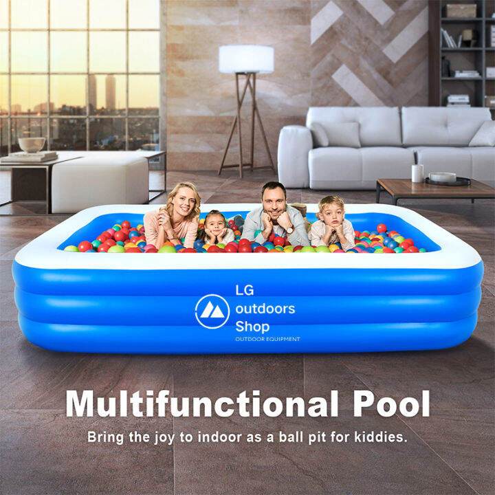 Inflatable Swimming Pool for Kids Family 1.8M/2.2M/2.6M/3.05M 3 Layers ...