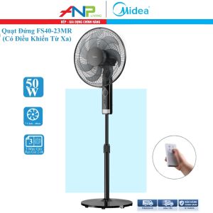 Quạt Đứng 7 Cánh Midea FS40-23MR (Công Suất 50W Điều Khiển Từ Xa Chỉnh Gió 3 Tốc Độ Có Chức Năng Hẹn Giờ)