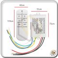 1 2 3 4 Way Wireless Receiver Lamp Light RF Remote Control Switch ON OFF Suis Lampu ALAT KAWALAN JAUH. 
