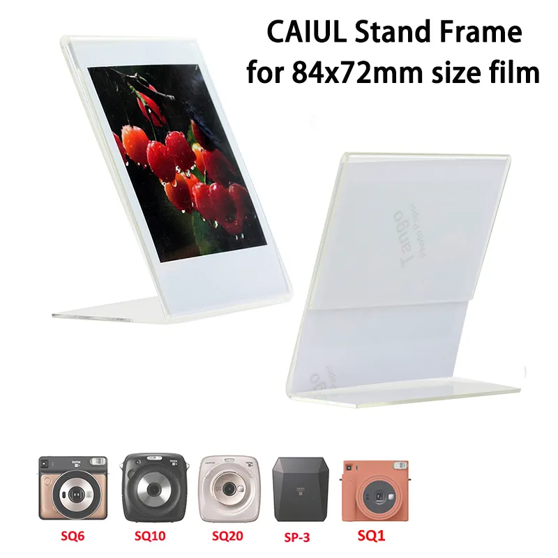Clear Acrylic L Frame Stand Photo Frame for Fujifilm Fuji Instax Square SQ1  SQ6 SQ10 SQ20 Mini 11 Instant Film Camera Mini Link SP-3 Printer Lomo