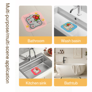 Floor Drain Seat Cover Silicone Mat Floor Drain Two-in-one Seal Insect Repellent Anti-clogging