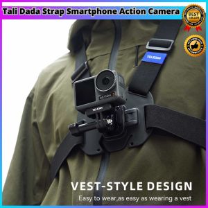 COD TELESIN Tali Dada Chest Strap Mount for Smartphone Action Camera - GP-UCS-001 / tali kamera motovlog taruh di dada super kuat elastis aman untuk hp go pro anti getar bahan awet kuat kokoh nyaman terlaris terbaru terlaris rekomended terbaik tren viral