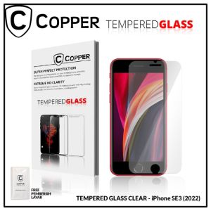 iPhone SE 2022 (SE3) 5G - COPPER TEMPERED GLASS FULL CLEAR