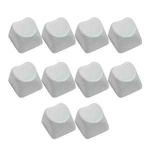 Pack of 10 Heart Shaped 1U Keycaps Durability PBT Material Anti Fade For Mechanical Keyboards