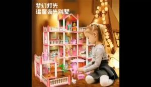 2025 Children's Educational Toys: Girls' Princess Barbie Doll House & Villa Children's Day Gift