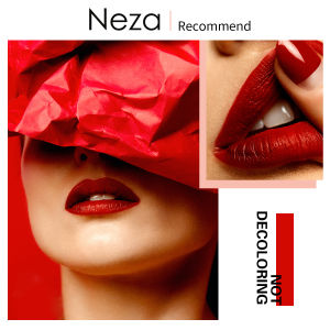 Neza Matte Waterproof Lipsticks 24 Hours Long Lasting Non Stick Cup 30 Colors Orange Red Pink Purple Blue Suitable for Daily