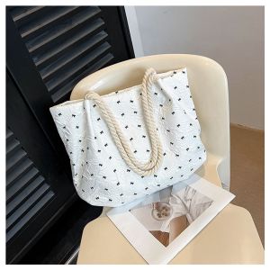 SEA YADOU  กระเป๋าหญิงกระเป๋าโท้ทโบว์หรูหราควิลท์ความจุขนาดใหญ่กระเป๋าถือไหล่เดียวสไตล์เรียบง่ายในเมือง