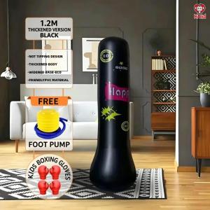 [SG Seller]Kids Inflatable Punching Bag Free Standing ing Bag Tumbler Sandbag for Children Exercise Stress Relief Toy