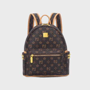 Womens Bag 2026 New trendy niche retro large-capacity casual travel backpack classic monogram student backpack