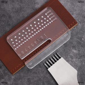 [COD] dgheg 4mm Multi-functional Thickened Transparent Puller Acrylic Rounded Cutting Distance Ruler Hitting Auxiliary Manual Leather Tool