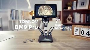Digital Microscope 7" 1200X 12MP HD LCD Soldering Microscope with 8+2 LED Lights for PCB Repair Plant 电子数字显微镜