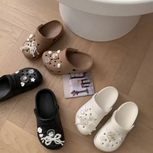 [Free Shipping] Eva closed-toe summer soft-soled versatile clogs for women stylish and suitable for outdoor wear non-slip closed-toe sandals for women