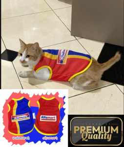 kostum Kucing Alfamart Indomaret Tank Series ATAU cosplay Baju Kucing anjing kelinci Size XS S M L XL XXL Bahan : Poliester bahan MELAR Setrech Streche stretch modot