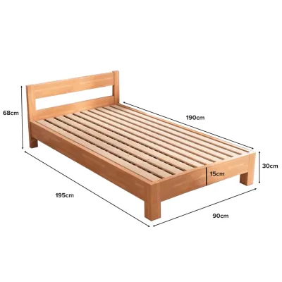 (JIJI.SG x DREAMAX) SJODIN Bed Frame (On-Site Installation) - Single Size/ Wood bed frame / Headboards