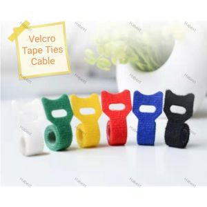 Velcro Tape Ties Cable T-shape Pita Velcro Kabel Ikatan [1Pcs]