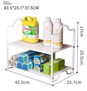 *SG Stock* 2 Tiers Carbon Steel Coffee Machine Stand Coffee Machine Holder Perfume Stand Perfume Holder Kitchen Rack Kitchen Shelf Mini Oven Stand Oven Holder Oven Rack Makeup Rack Desktop Rack Under Sink Rack Cabinet Tiered Shelves
