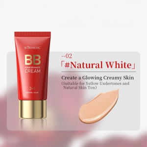 Kormesic BB CREAM BB/BABY CREAM SUPER WEARING LASTING CONCEALER FOUNDATION MAKE UP / BB Cream B Foundation Primer Membuat Make Up Lebih Cerah Concealer Make Up Tampak Alami Ringan - 30 ML-SS