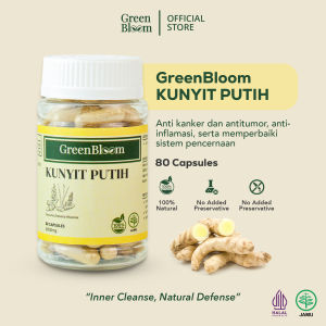 GreenBloom Kunyit Putih - GERD Kista Miom Tumor Kanker Sembelit Peradangan | Obat Herbal Alami