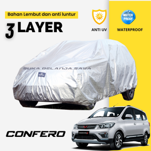 3 LAYER OUTDOOR PREMIUM Body Cover Mobil wuling Sarung Mobil wuling confero wuling confero db confero s wuling formo wuling formo s wuling almaz wuling cortez wuling air ev wuling binguo panther ls panther kotak panther myabi panther hi grade innova lama