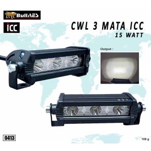 LAMPU DEPAN TEMBAK LED CREE SLIM 3 MATA MOTOR MOBIL BEST SELLER