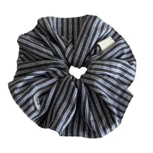 Sọc xanh cung scrunchie dây buộc tóc vải mềm tóc mỏng Phụ kiện cho nữ Phụ nữ giản dị thể thao dịp