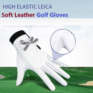 PGM Golf Gloves Women Left Right Hand Sheepskin Breathable Palm Ladies Anti-Slip Sport Gloves ST027