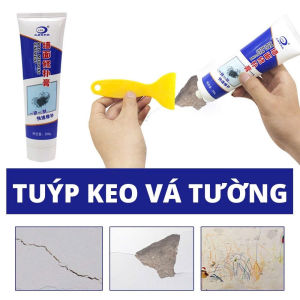 KEO VÁ TƯỜNG ĐA NĂNG CHỐNG THẤM COMBO 2 TUÝP 250G | KEO SỬA TƯỜNG TRÁM KHE NỨT VÁ LỖ ĐINH CHỐNG BONG TRÓC CHỐNG ẨM MỐC