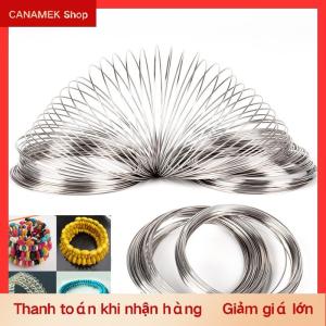 CS 100 chiếc bộ Dây nhớ bằng thép không gỉ dạng vòng Dụng cụ làm trang sức vòng tay handmade