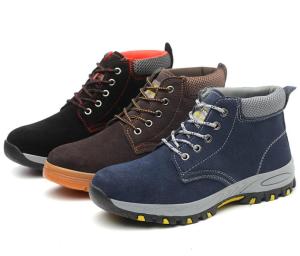 Winter warm construction safety shoes mens high protection steel toe puncture work boots steel toe work safety boots site protective shoes