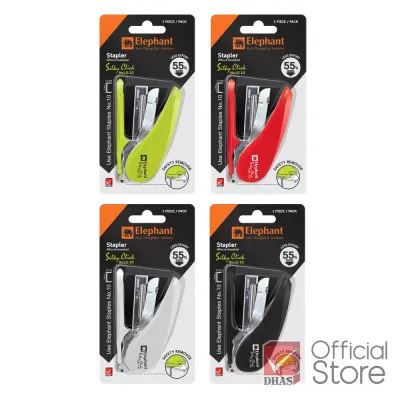 Dập Ghim Trợ Lực Học Sinh Văn Phòng NO.LE-10 Blister Elephant 20 Trang Tiện Lợi Ghim Bấm Số 10