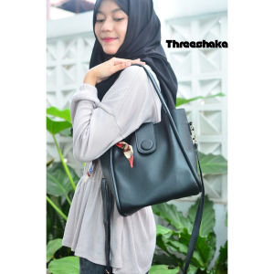 Threeshaka - Tas Bahu Wanita Florida Selempang / Sling Bag Wanita Free Syal