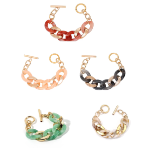 Phong cách chuỗi hạt nhựa Bangle handmade màu kẹo Vòng đeo tay thời trang dây đeo cổ tay handmade Đảng cho nữ phụ nữ