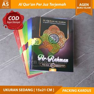 COD Bayar di Tempat Al Quran Ar Rahman Per Juz A5 Terjemah Tajwid Warna Khat Rasm Usmani Standar Kemenag RI