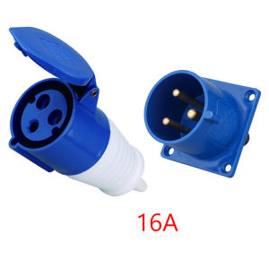32A 3-Core Industrial Plug Socket Set IP44 Waterproof 2P+E Industrial Socket And Plug