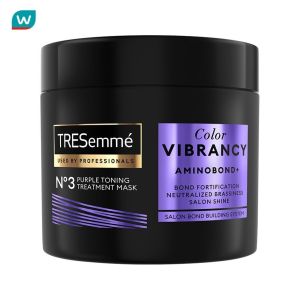 Tresemme เทรซาเม่ ทรีทเม้นท์ มาส์ก คัลเลอร์ ไวแบรนซี อะมิโนบอนด์+ No3 เพอร์เพิล โทนนิ่ง 180มล.