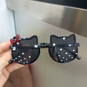 AIFASOON Childrens Glasses Girls Sunglasses Cute Cat Ears Sunshade Baby Sunglasses Anti-Ultraviolet Sun Glasses